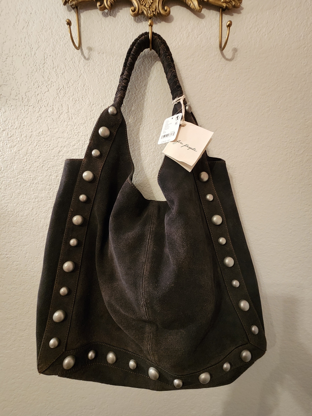 Free People See You Soon Studded Tote - Bitter Bark - Brown - Picture 9 of 12
